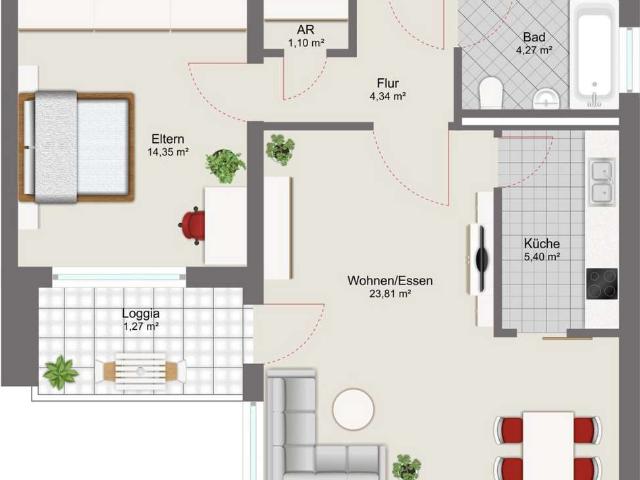 Frisch renovierte 2 Zimmer Wohnung mit Balkon und Fahrstuhl in Peine – ab 01.01.2027 bezugsfertig