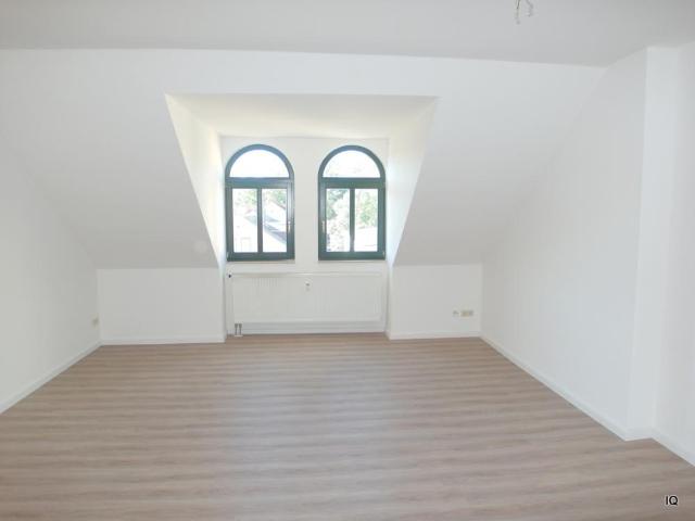 Frisch renovierte 2 Zimmer Dachwohnung mit großem Balkon, Bad mit Dusche und separate Essküche