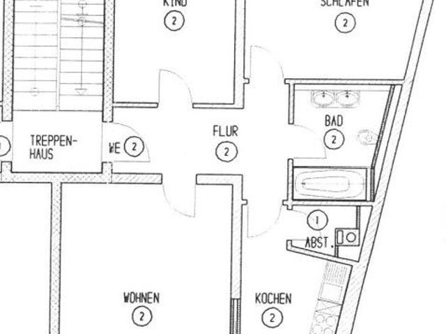 Frisch renovierte 3 Raum Wohnung mit Balkon im Paulusviertel! Super für kleine Familien!