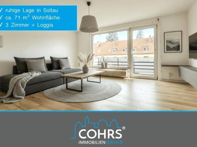 Frisch renovierte 3 Zimmer Wohnung mit Loggia in Soltau