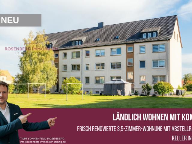 Frisch renovierte 3,5 Zimmer Wohnung in Wurzen – viel Platz, ruhige Lage, sofort bezugsfrei