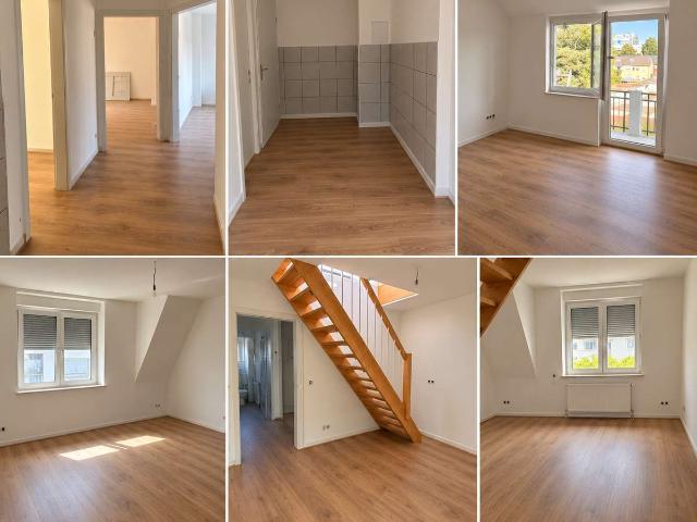 Frisch renovierte Dachgeschoss Duplexwohnung mit 90m² und Balkon – Nähe BASF Tor 5