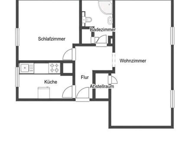 Frisch renovierte Dachgeschoss Wohnung