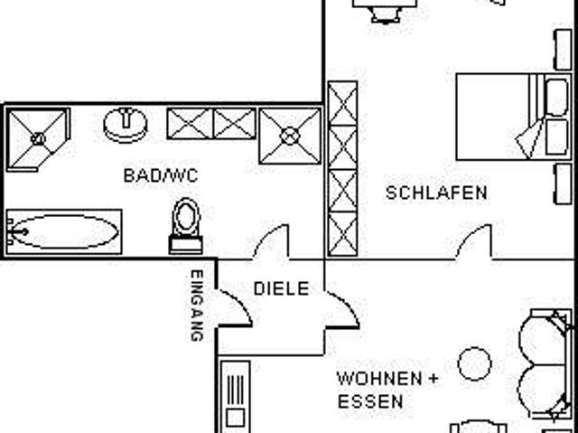 frisch renovierte Single Wohnung in ruhiger Lage