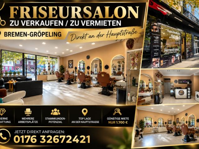 Friseur abzugeben! Etablierter Standort in Bremen!