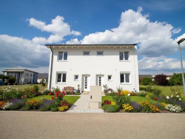 Erstbezug – moderne doppelhaushälfte mit garten, terrasse & luftwärmepumpe in ruhiger lage