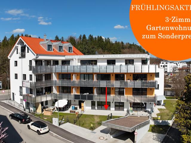 FRÜHLINGSAKTION! Sonnige 3 Zimmer Gartenwohnung