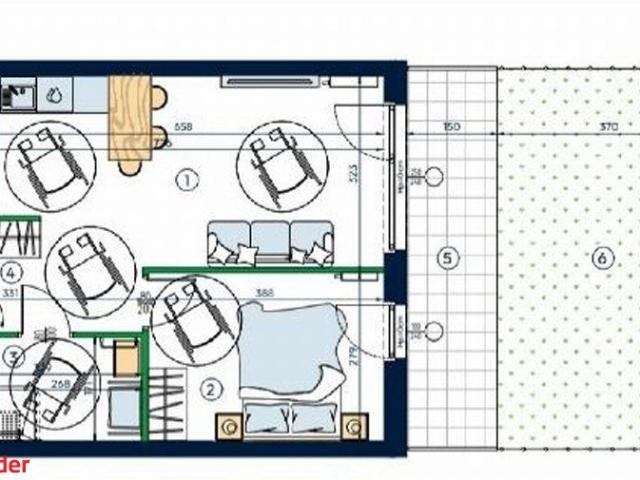Funkcjonalne 2 pokojowe mieszkanie z ogródkiem 42 m² w Poznaniu