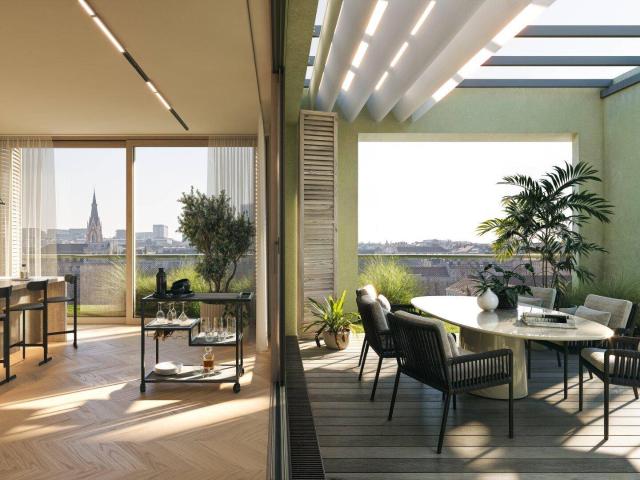 FUNKHAUS 4 Zimmer Wohnung im nachhaltigen Holz Hybrid Bauteil