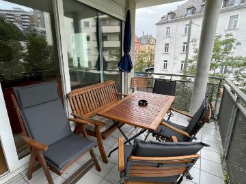 Fully equipped 87m²/937ft² 2 bedroom appartment with balcony, kitchen, parking in Frankfurt Sachsenhausen Frankfurt Amsterdam Apartments for Rent