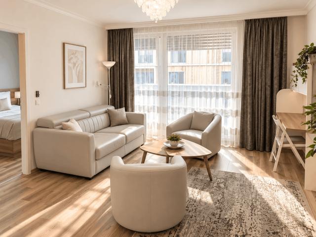 Fully furnished 1 bedroom apartment with balcony near Vienna Central Station / Sonnwendviertel