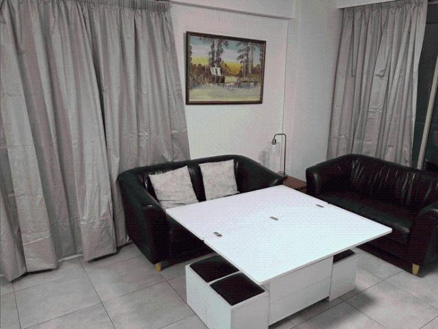Fully furnished and fully equipped 2 bedroom apartment with indoor heated pool, jacuzzi/spa, sauna, gym, billiards, table tennis, and squash court