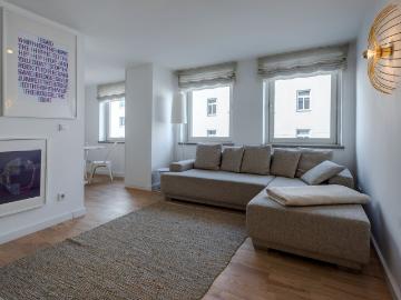 Fully furnished apartment with balcony for rent
