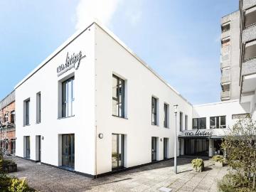 Fully furnished design apartment, private kitchen, gym, laundry room in Düsseldorf Neuss