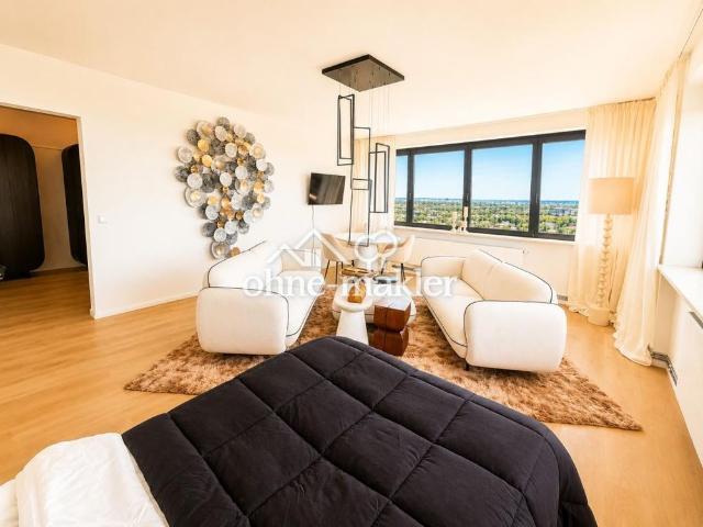 Fully furnished high rise residence – 29th floor – panoramic views over Hamburg