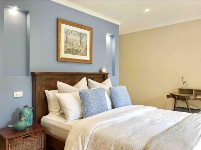 Fully furnished Master Bedroom with private bathroom kitchenette and entrance