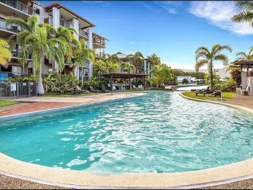 Elegant Furnished Studio with Resort Style Lagoon & Pool Views