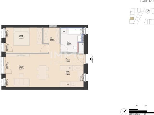 FÜR ANLEGER * Provisionsfreie 2 Zimmer Wohnung Nähe Traunauen