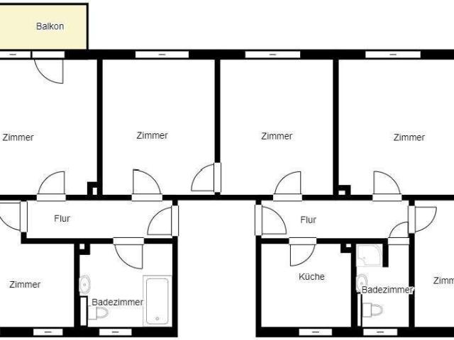 Für die Großfamilie, 6 Zimmer Wohnung mit 2 Bädern!