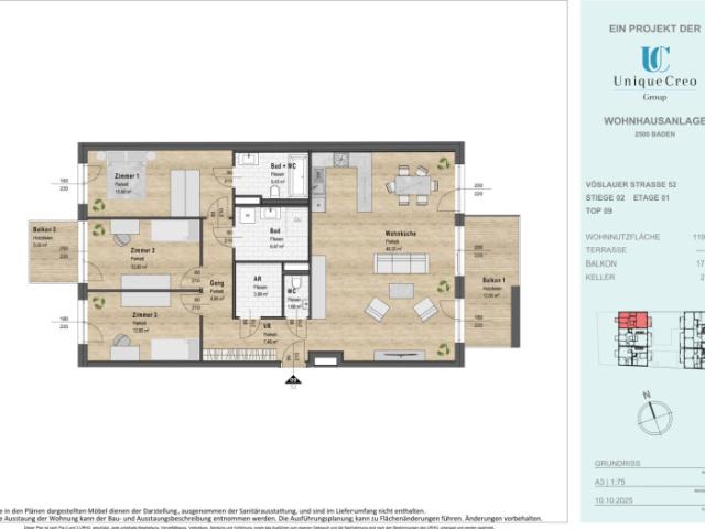 Für Eigennutzer und Investoren! Exklusiver Neubau Schlüsselfertig in Badner Toplage