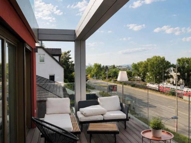 Für Paare oder Familien moderne und lichtdurchflütete 3 Zimmer Neubauwohnung mit Terrasse und Weitblick über die Donaupanorama in 1190 Wien!