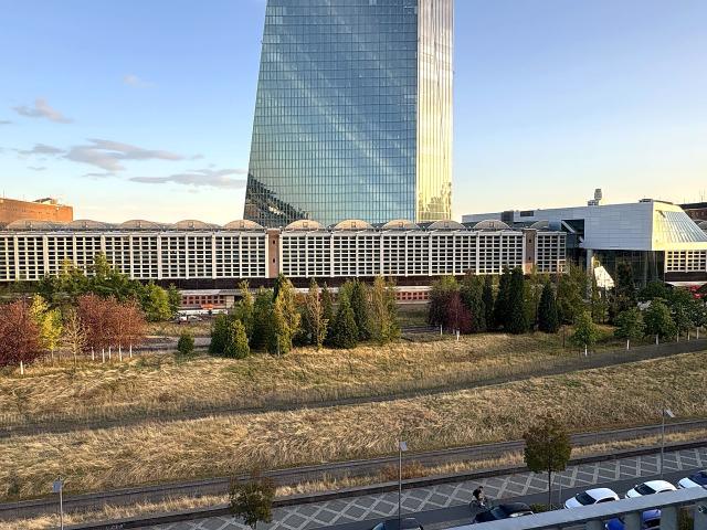 Furnished 3 room penthouse in Frankfurt's Ostend — New build, Terrace, ECB view