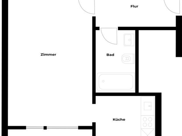 Furnished 1.5 room apartment—centrally located with all the amenities, Basel Amsterdam Apartments for Rent