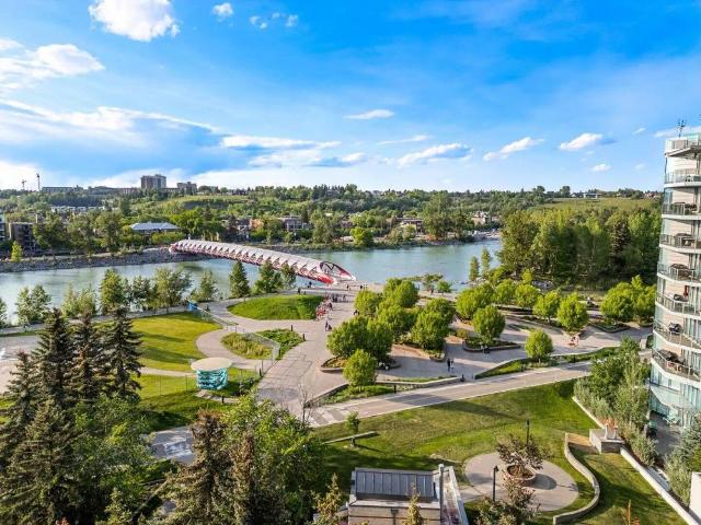 Furnished 1 Bed in Eau Claire | Peace Bridge Views | Parking + Storage — 1 Bedroom Condo Unit