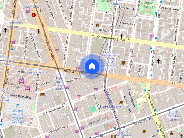 Furnished 2 Bed 1 Bath Apartment in Swanston Central