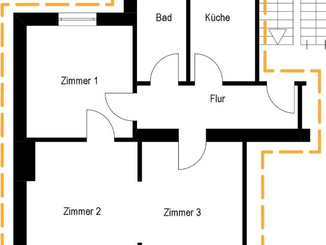 Furnished 2 bedroom apartment in Düsseldorf Bilk, ideal for companies and colleagues, Dusseldorf Amsterdam Apartments for Rent
