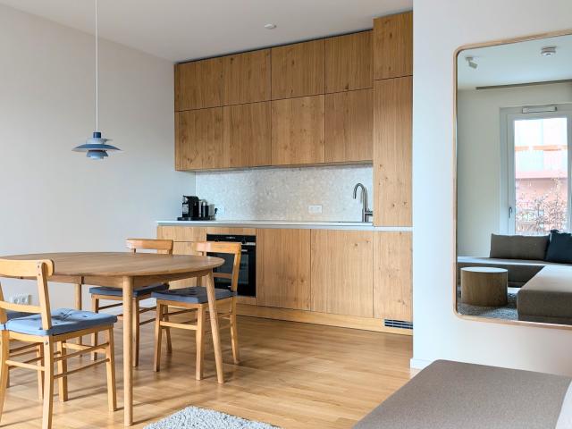 Furnished 2 room apartment 60 m² in Berlin Grünau with 40 m² terrace, close to the water & 15 min to BER Airport