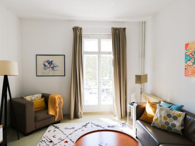 Furnished 2 Room Apartment with South Exposure at Strausberger Platz