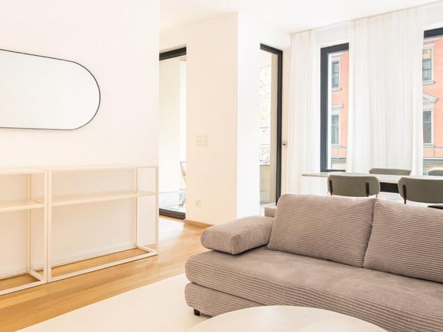Furnished 2 Room Apartment with 2 Balconies in Leipzig Schleußig