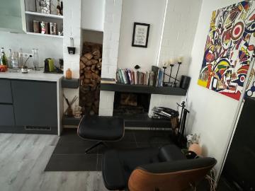 Furnished 2 room basement apartment with private garden, conservatory & fireplace – Hanover Oststadt