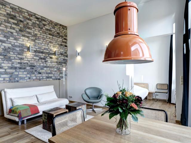 Furnished 2 Room Penthouse Apartment with Loft Character in Berlin Friedrichshain