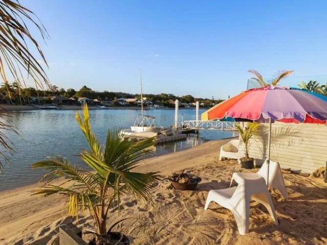 Furnished 4 bed creekfront home with pool, deck, beach & Sunsets