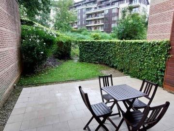 Furnished aptm, 2 rooms, terrace, small garden, parking