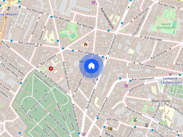 Furnished Apartment rental 1 bedroom 38m² Montmartre / Place des Abbesses Paris