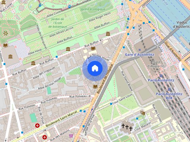 Furnished Apartment rental 1 bedroom 40m² Place Monge Paris