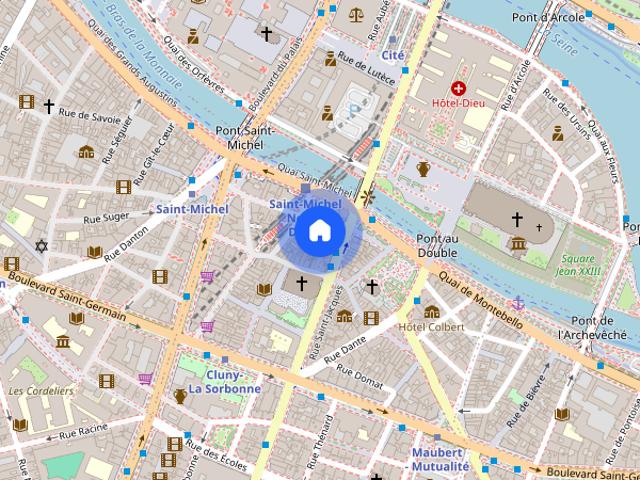 Furnished Apartment rental 1 bedroom 42m² Latin / Saint Michel Paris