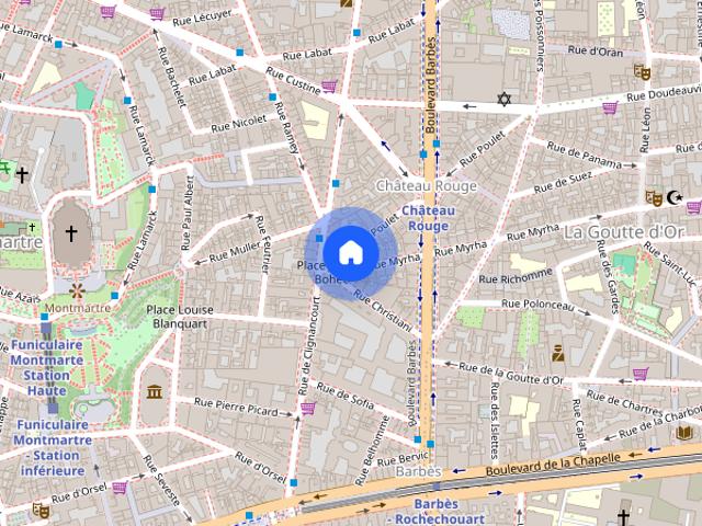 Furnished Apartment rental 1 bedroom 45m² Marx Dormoy Paris