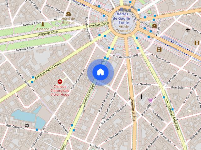 Furnished Apartment rental 1 bedroom 50m² Arc de Triomphe Paris