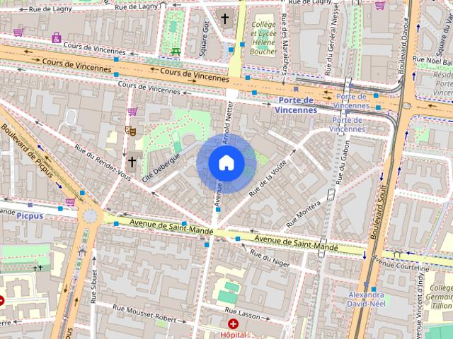 Furnished Apartment rental 1 bedroom 52m² Porte de Vincennes Paris