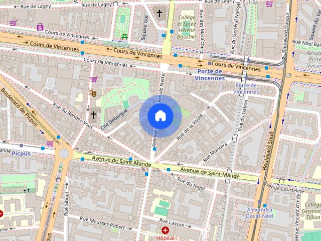 Furnished Apartment rental 1 bedroom 52m² Porte de Vincennes Paris