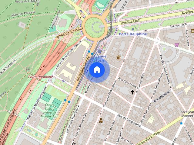 Furnished Apartment rental 1 bedroom 60m² Porte Dauphine Paris