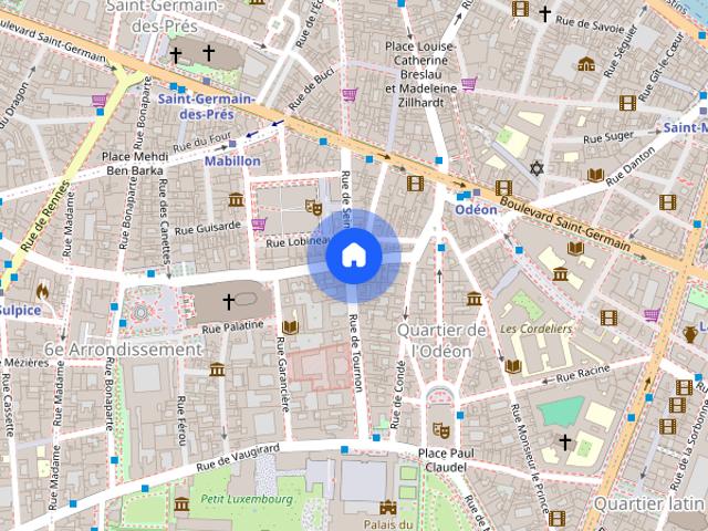 Furnished Apartment rental 2 bedrooms 71m² Saint Germain Paris