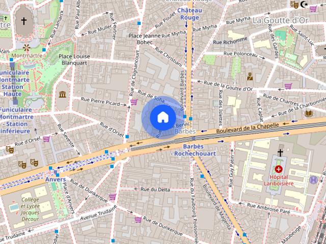 Furnished Apartment rental Alcove studio 42m² Sacré Cœur Paris