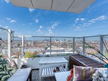 Furnished apartment with panoramic view over Brussels