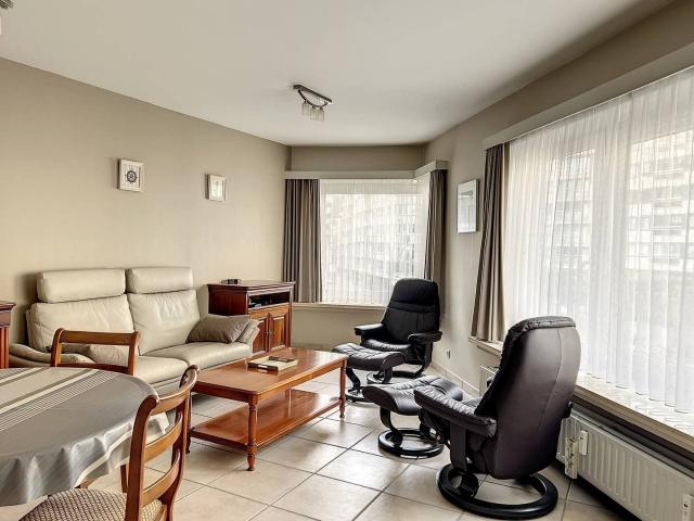 Furnished apartment with parking space for rent in Ostend