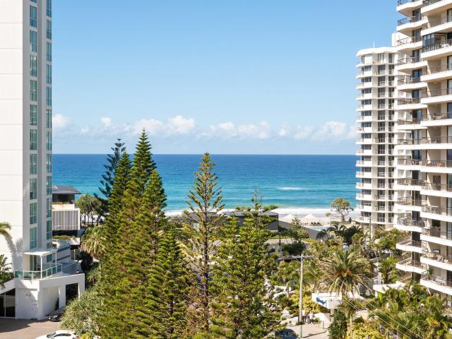 Furnished Beachside Apartment with Sensational Ocean & District Views